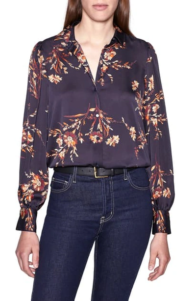 Equipment Danton Floral Button-down Shirt In Eclipse Multi