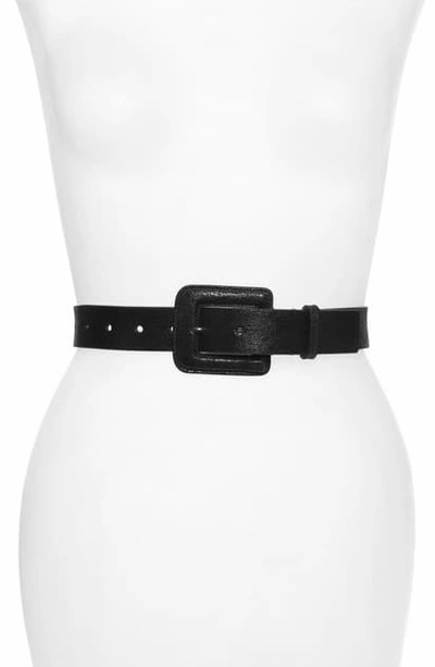 Brunello Cucinelli Sparkling Leather Belt In Volcano