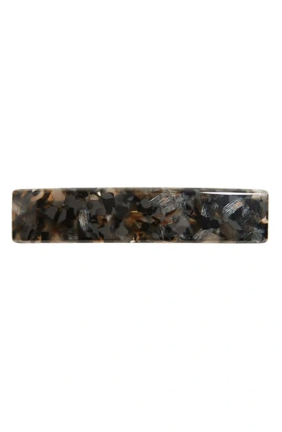 France Luxe Rectangle Barrette In Neon Spot Electric Yellow