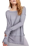 FREE PEOPLE North Shore Thermal Knit Tunic Top,OB1013577