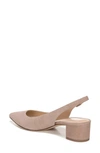 Via Spiga Giana Slingback Pointed Toe Pump In Blush Suede