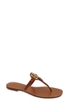 Tory Burch Mini Miller Flip Flop In Vintage Vachetta