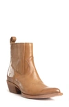 Frye Sacha Western Bootie In Tan