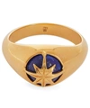 THEODORA WARRE GOLD-PLATED LAPIS LAZULI STAR PINKY RING,000627395