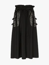 PASKAL PASKAL FLORAL LASER CUT MIDI SKIRT,AW192033BLACK13962962