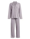 Eberjey Gisele Long Pajama Set In Dusk Ivory