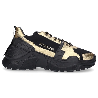 Hide & Jack Speedbump Chunky-sole Sneakers In Black