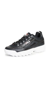 Fila Disruptor Ii No-sew Sneakers In Black,white