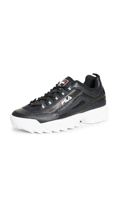 Fila Disruptor Ii No-sew Trainers In Black,white