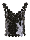 PACO RABANNE TOP WITH MAXI SEQUINS,11030244