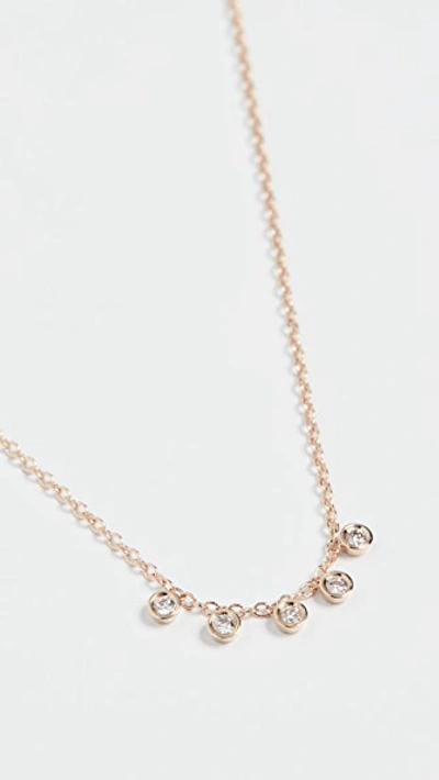 Ariel Gordon Jewelry Mini Diamond Dash Necklace In Gold