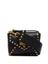 Valentino Garavani Valentino Black  Small Rockstud Hype Bag In 0no Black