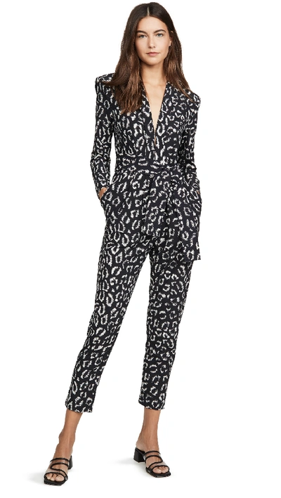 A.l.c Kieran Leopard Print Jumpsuit In Multi