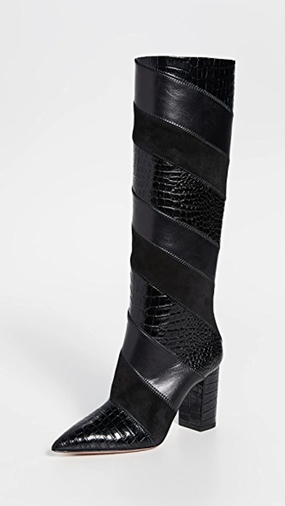Aquazzura 85mm Boetti Boots In Black