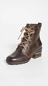 SOREL CATE LACE UP BOOTS