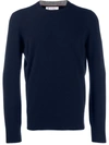 Brunello Cucinelli Classic Knit Jumper In Blue