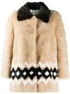 SIMONETTA RAVIZZA FUR COLLAR PUFFER JACKET