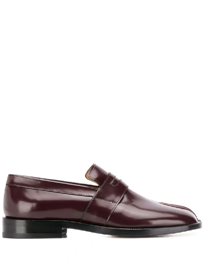 Maison Margiela Tabi Moccasin Loafers  In T5122 Potent Purple