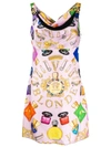 VERSACE KLEID MIT "BLONDE"-PRINT