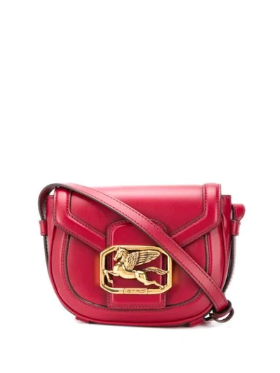 Etro Pegaso Cross Body Bag In Red