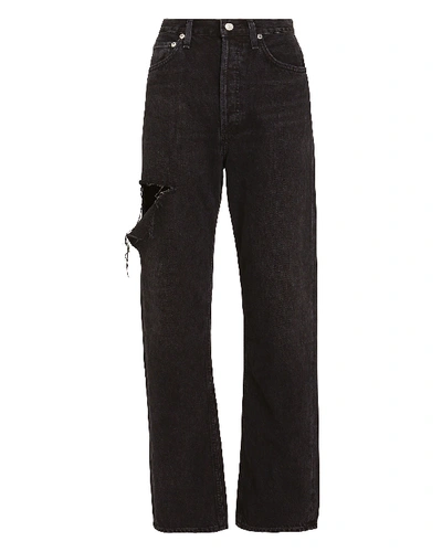 Agolde 90's Mid Rise Loose Fit Jeans In Serpent