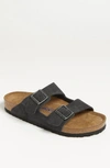 Birkenstock Arizona Soft Slide Sandal In Antique Anthracite