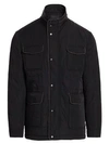 SAKS FIFTH AVENUE MEN'S COLLECTION QUILTED CAR COAT,0400011154574