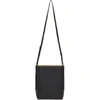 Bottega Veneta Small Napa Leather Crossbody Bucket Bag In Black