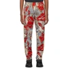 PALM ANGELS PALM ANGELS RED BRIDLE TRACK trousers
