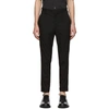 NEIL BARRETT NEIL BARRETT BLACK SKINNY ZIP TROUSERS