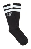 OFF-WHITE Ribbed Logo-Intarsia Socks,725253