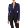 ALEXANDER MCQUEEN ALEXANDER MCQUEEN BICOLOUR SINGLE BREASTED BLAZER