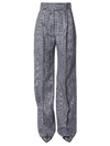 ALEXANDER MCQUEEN ALEXANDER MCQUEEN CHECKERED HIGH WAIST TROUSERS