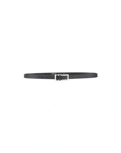 Armani Jeans Regular Belt In Black