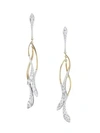 ADRIANA ORSINI Devona 18K Yellow Goldplated Sterling Silver & Cubic Zirconia Drop Earrings