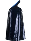 SAINT LAURENT sequin embroidered asymmetrical dress,583464 Y210W