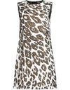 OSCAR DE LA RENTA Leopard Wool Jacquard Dress