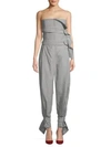 CARMEN MARCH Strapless Belted Jumpsuit