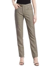 JOHANNA ORTIZ RAISE THE GREEN ROOF WOOL CHECK PANTS,0400010739056