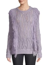 AMUR CARLA FRINGE SWEATER,0400010745017