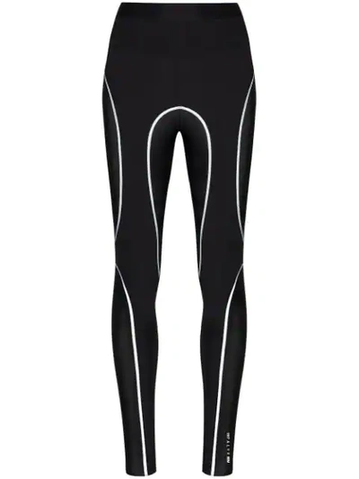 Alyx Reflective Trim Mesh Leggings In Black