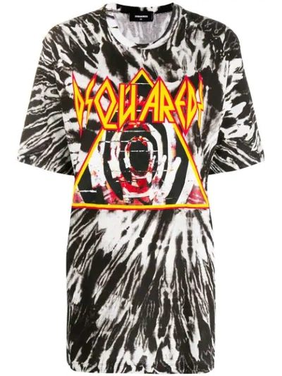 Dsquared2 Oversized Tie-dye T-shirt In Multicolor