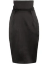 ALEXANDRE VAUTHIER ALEXANDRE VAUTHIER 高腰铅笔半身裙 - 黑色
