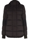 Canada Goose Alliston Feather-down Hooded Jacket In Black