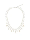 ALESSANDRA RICH ALESSANDRA RICH PEARL DROP CRYSTAL NECKLACE - 白色