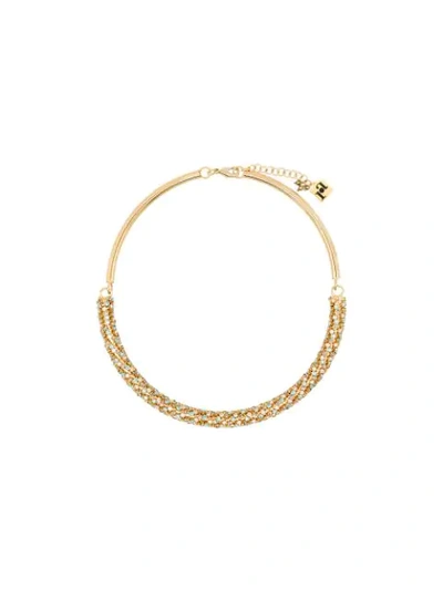 Rosantica Crystal-embellished Necklace In Gold