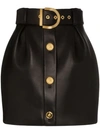 VERSACE VERSACE HIGH-WAISTED TULIP MINI-SKIRT - 黑色