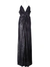 MICHELLE MASON CRYSTAL-STRAP TWISTED GOWN