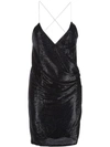 MICHELLE MASON CRYSTAL-STRAP MINI DRESS