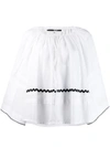 Mcq By Alexander Mcqueen Tie Neck Detail In White